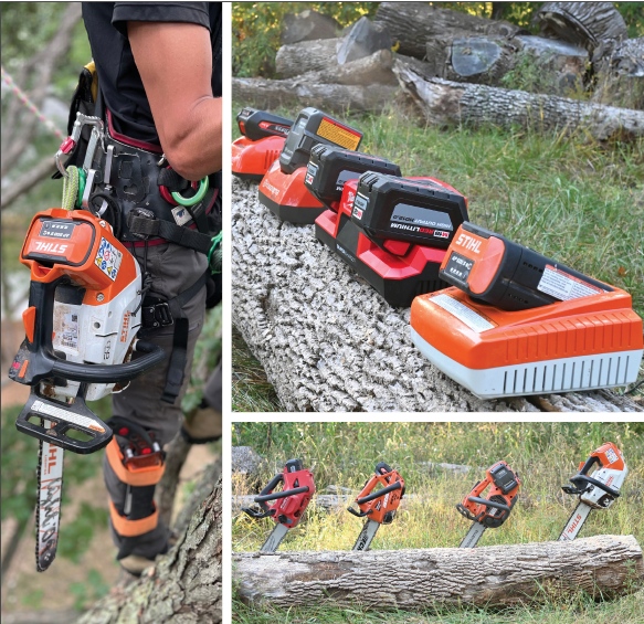 Battery operated chain saws