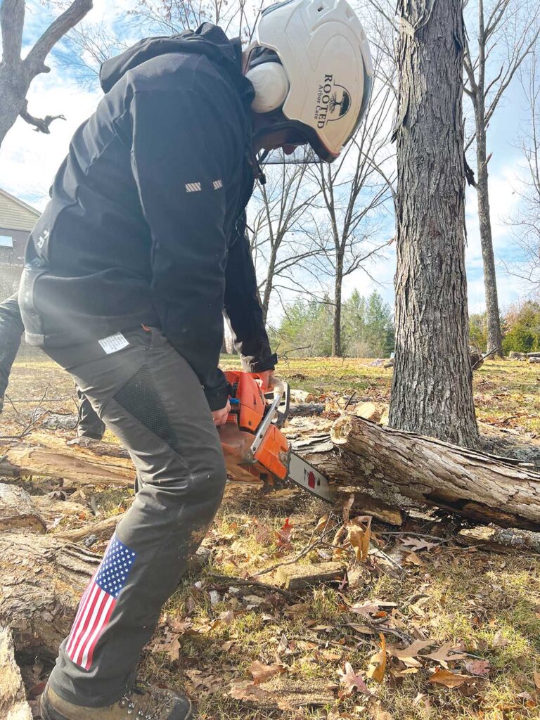 Arborists have to follow OSHA regulations and the ANSI Z133 standards for operating chain saws. Homeowners masquerading as arborists do not.