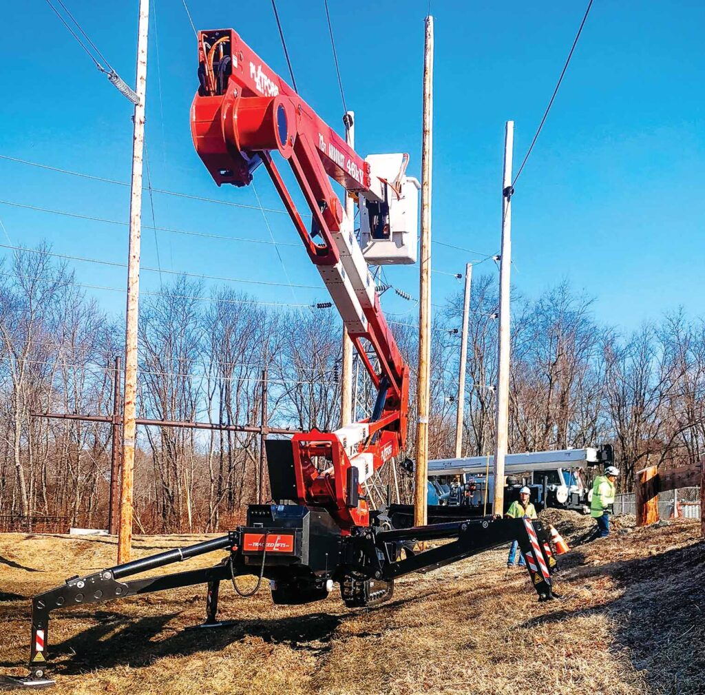 Tracked Lifts’ 72-foot Arborist 22.10 46kV lift