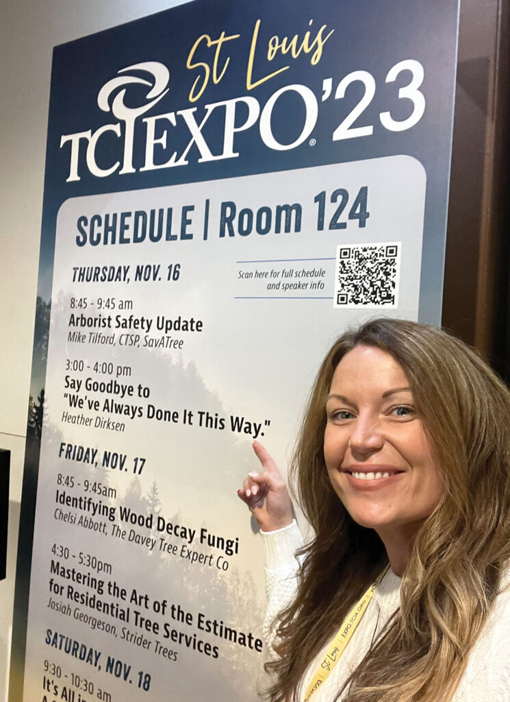 Heather Dirksen at TCI EXPO ’23 in St. Louis, Missouri.