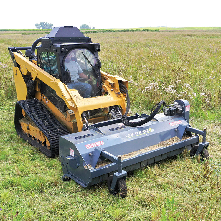 Loftness Redesigned Flail-Mower Attachment for Skid Steers