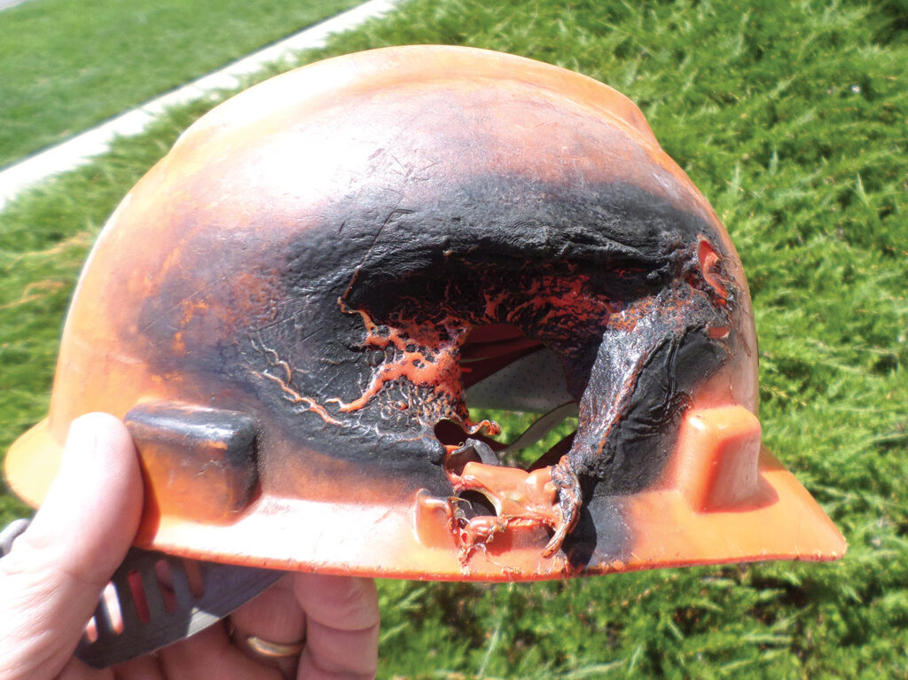 Class E helmets provide only a measure of protection